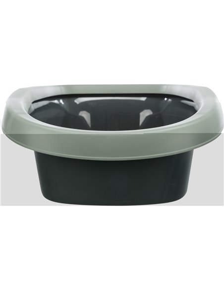 Litiera Carlo, Cu Rama, Be Eco, 38 x 17 x 58 cm, Antracit/Gri - Verde, 40212