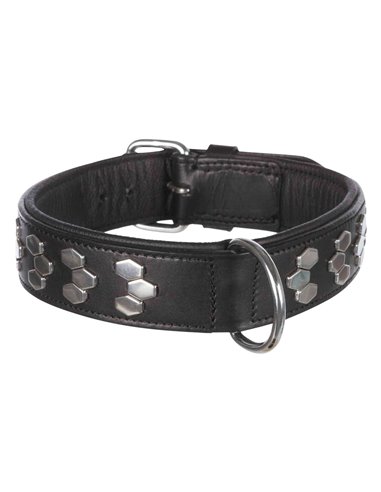 Zgarda Piele, Active, M: 38-45 cm/ 40 mm, Negru, 1837