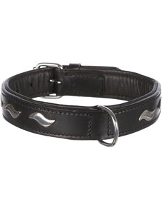 Zgarda Piele, Active, S-M: 34-40 cm / 22 mm, Negru, 18601 2