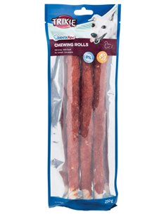 Recompense Pentru Caini, Denta Fun, Rulouri Cu Rata, 3 buc, 250 g / 28 cm, 31374