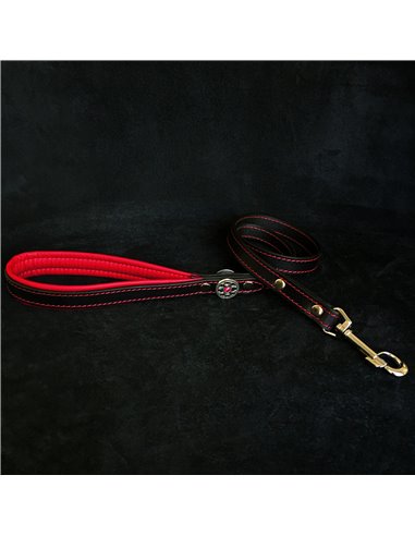 esa Bijou, Piele Naturala, Negru/Rosu