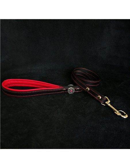esa Bijou, Piele Naturala, Negru/Rosu