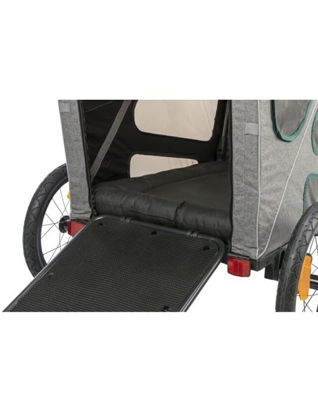 Remorca pentru Biciclete, S: 64 x 92 x 80 / 130 cm, Pana la 25 kg, Gri, 12800