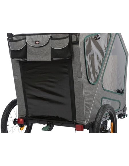 Remorca pentru Biciclete, S: 64 x 92 x 80 / 130 cm, Pana la 25 kg, Gri, 12800