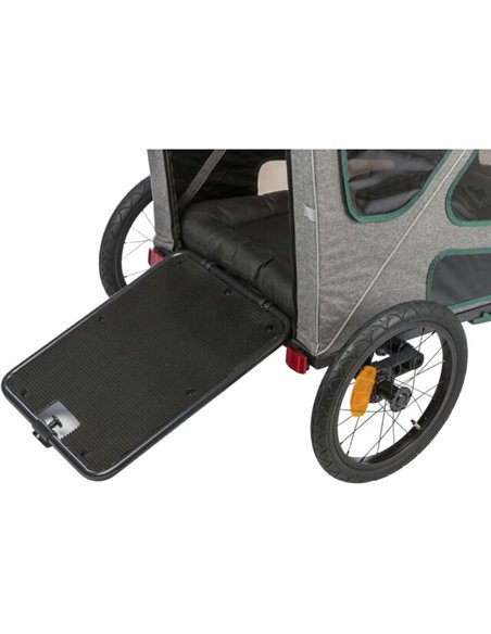 Remorca pentru Biciclete, S: 64 x 92 x 80 / 130 cm, Pana la 25 kg, Gri, 12800