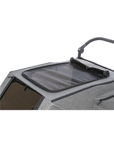 Remorca pentru Biciclete, S: 64 x 92 x 80 / 130 cm, Pana la 25 kg, Gri, 12800