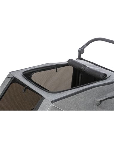 Remorca pentru Biciclete, S: 64 x 92 x 80 / 130 cm, Pana la 25 kg, Gri, 12800