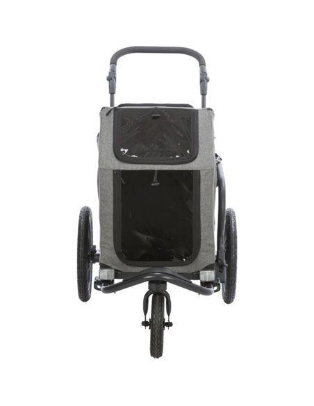 Remorca pentru Biciclete, S: 64 x 92 x 80 / 130 cm, Pana la 25 kg, Gri, 12800