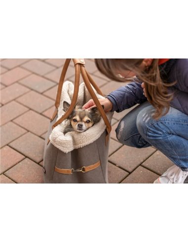 (-15%) Geanta De Transport, Rachel, 25x30x40 cm, Pana la 7 kg, Gri/Maro, 28875	