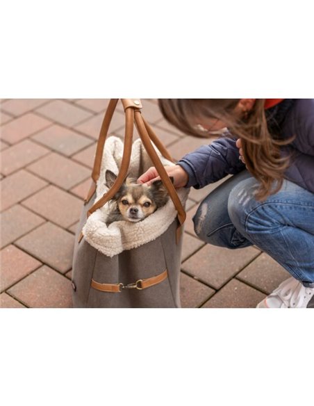 (-15%) Geanta De Transport, Rachel, 25x30x40 cm, Pana la 7 kg, Gri/Maro, 28875	