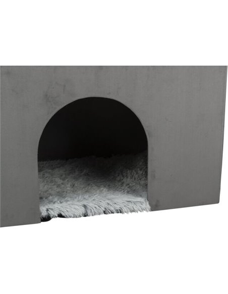 Culcus Harvey Cu Trepte, 154x60x60 cm, Gri/Alb/Negru, 38042	