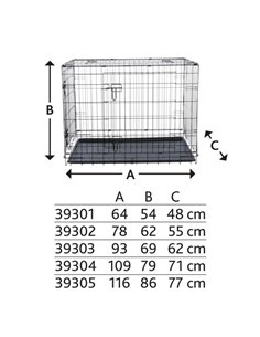 Cusca Metal, M - L: 93 x 69 x 62 cm, Negru, 39303 2
