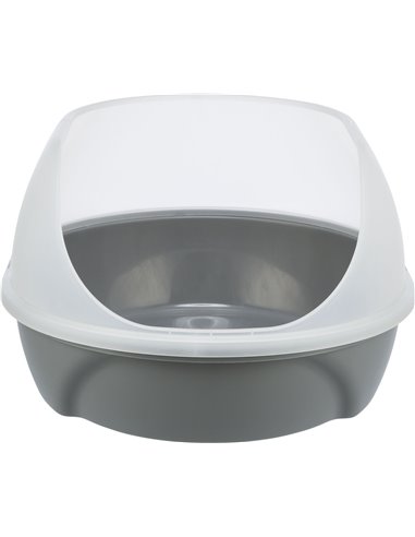 Litiera Simao, Cu Rama Inalta, 48 x 30 x 58 cm, Gri, 40220