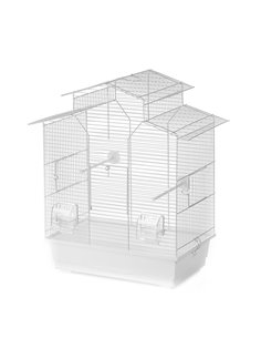 Colivie Iza 2, 51x30x60.5 cm, Alb, 493/115