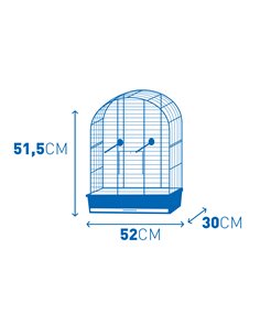 Colivie Iza 2, 51x30x60.5 cm, Alb, 493/115 2