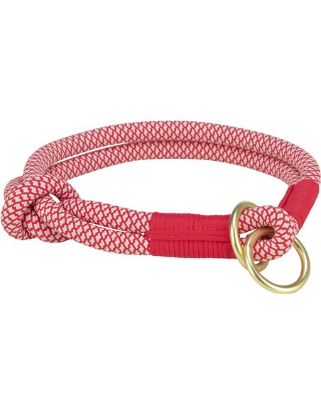 (-15%) Zgarda Coarda Soft, Semistrangulanta, S:35 cm/6 mm, Rosu/Crem, 1984403