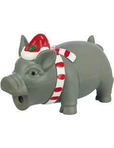 Jucarie Pentru Caini, Xmas Porc, Latex, Cu Sunet, 16 cm, 92598