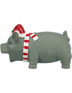 Jucarie Pentru Caini, Xmas Porc, Latex, Cu Sunet, 16 cm, 92598 2
