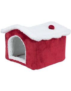 Culcus-Casuta Pentru Rozatoare, Xmas, 29 x 24 x 31 cm, Rosu/Alb, 92653 2
