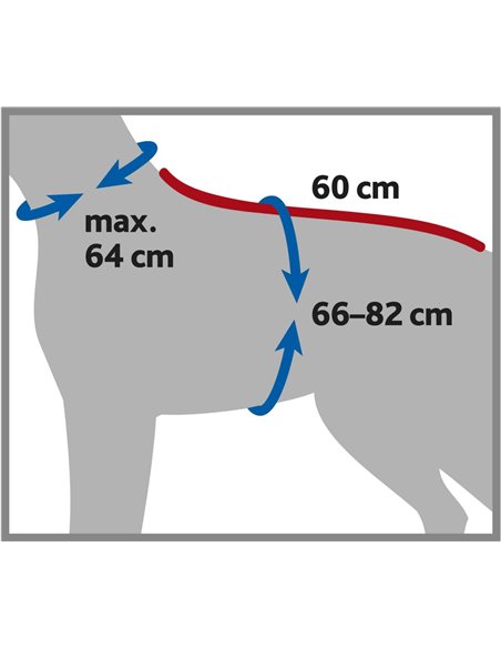 Halat De Baie Pentru Caini, L 60 cm, Gri, 23574