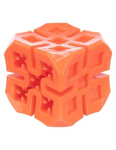 Jucarie Pentru Caini, Snack Cub, 6 cm, Portocaliu, 33411