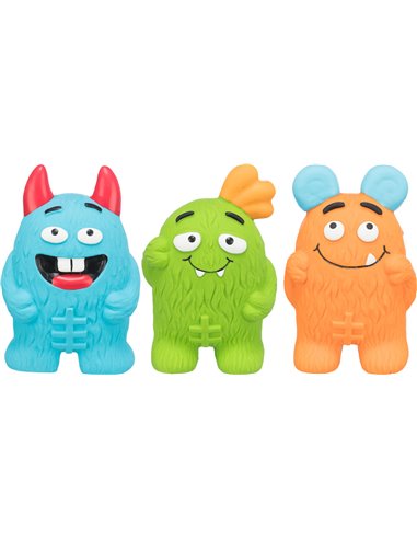 Jucarie Pentru Caini, Monstru, Latex, Cu Sunet, Diverse Modele/Culori, 10 cm, 35520