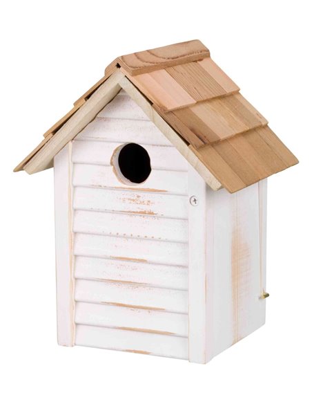 Cuib Pentru Pasari Salbatice, 18x24x15 cm/ 3 cm, Alb, 55857