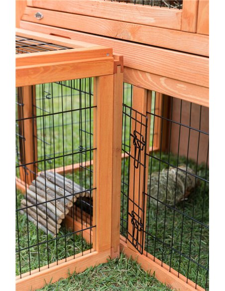 Tarc Exterior Cu Capac Pentru Rozatoare, 174x48x109 cm, Maro, 62282