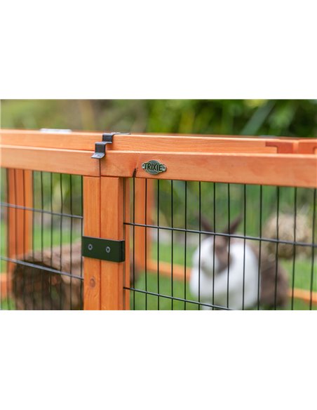 Tarc Exterior Cu Capac Pentru Rozatoare, 174x48x109 cm, Maro, 62282