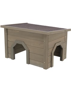 Casuta Pentru Rozatoare, 50x30x37 cm, Gri-Verzui, 62397