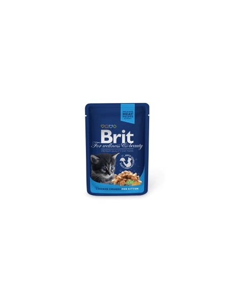 Brit Premium Cat Junior cu Pui, Plic 24X100 g