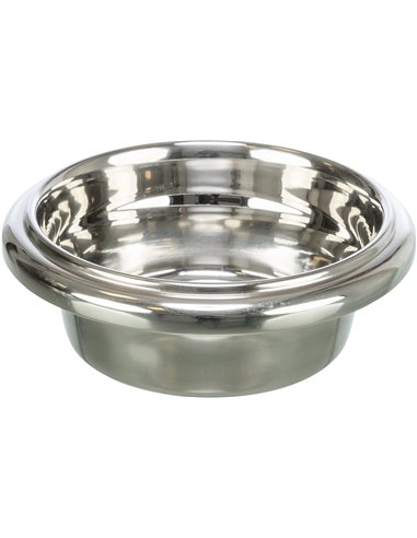 Set 2 Castroane Inox Cu Suport Lemn MDF, Be Nordic, 2x0.9 l/17 cm/44x21x14 cm, Alb, 24836