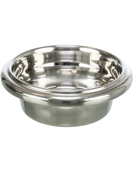 Set 2 Castroane Inox Cu Suport Lemn MDF, Be Nordic, 2x0.9 l/17 cm/44x21x14 cm, Alb, 24836