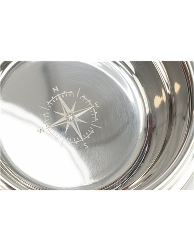 Set 2 Castroane Inox Cu Suport Lemn MDF, Be Nordic, 2x0.9 l/17 cm/44x21x14 cm, Alb, 24836