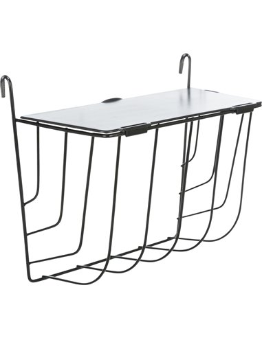 Hranitor Metalic Pentru Rozatoare, Cu Capac, 20x18x12 cm, Negru, 60891