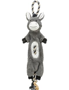 Jucarie Pentru Caini, Magar, Plus/Sfoara, Cu Sunet, 66 cm, 36099