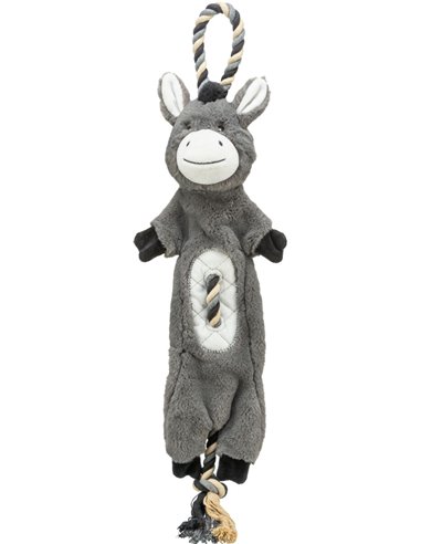 Jucarie Pentru Caini, Magar, Plus/Sfoara, Cu Sunet, 66 cm, 36099