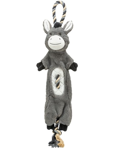 Jucarie Pentru Caini, Magar, Plus/Sfoara, Cu Sunet, 66 cm, 36099