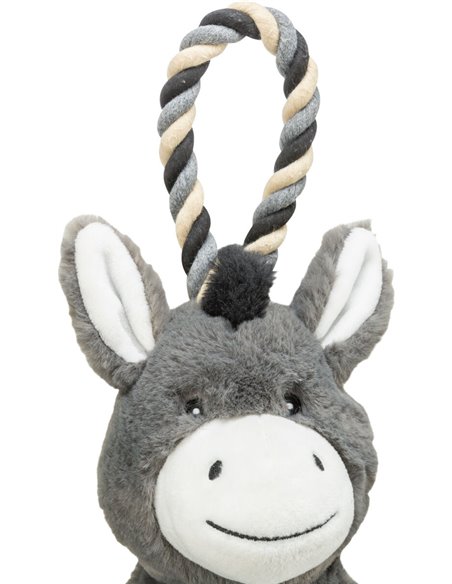 Jucarie Pentru Caini, Magar, Plus/Sfoara, Cu Sunet, 66 cm, 36099