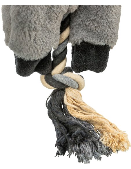 Jucarie Pentru Caini, Magar, Plus/Sfoara, Cu Sunet, 66 cm, 36099