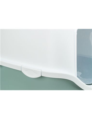 Litiera Vico, Cu Capac, 40x40x56 cm, Salvie/Alb, 402710