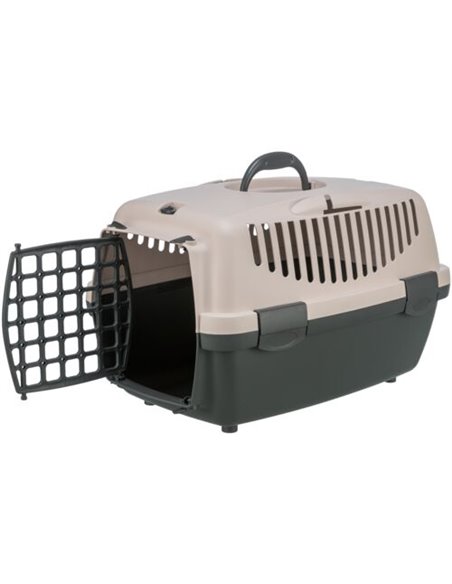 Cusca De Transport, Capri 1, XS: 32x31x48 cm, Pana la 6 kg, Gri Inchis/Roz Pal, 39818