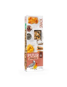 Batoane De Seminte Pentru Papagali, Puur Gourmet, Cu Fructe Si Nuci, 2 buc/ 140 g, L654889