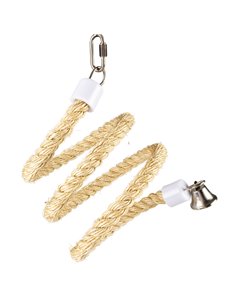 Jucarie Pentru Pasari, Spirala Din Sisal Cu Clopotel, M: 97x21x21cm, L13556