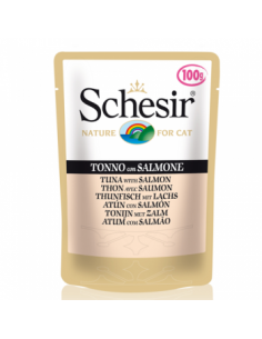 Schesir Cat Plic 100 g, cu Ton si Somon