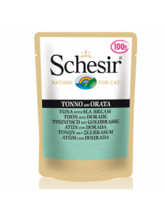 Schesir Cat Plic 100 g, cu Ton si Dorada