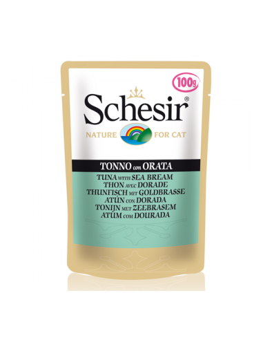 Schesir Cat Plic 100 g, cu Ton si Dorada