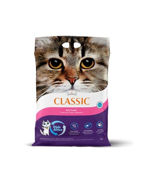 Nisip litiera pisici Intersand Classic, Baby Powder, 7kg