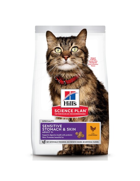 Hill's SP Feline Adult Skin and Stomach Chicken 1.5 kg*