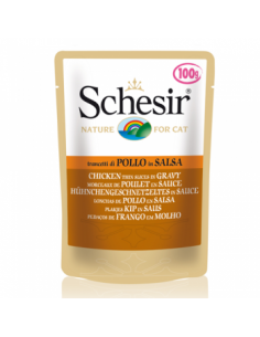 Schesir Cat plic 100 g, cu Pui in Salsa